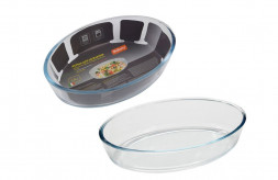 Форма для выпечки MALLONY CRISTALLINO, объем 1,6 л, из боросиликатного стекла, овальной формы, без ручек (005563)