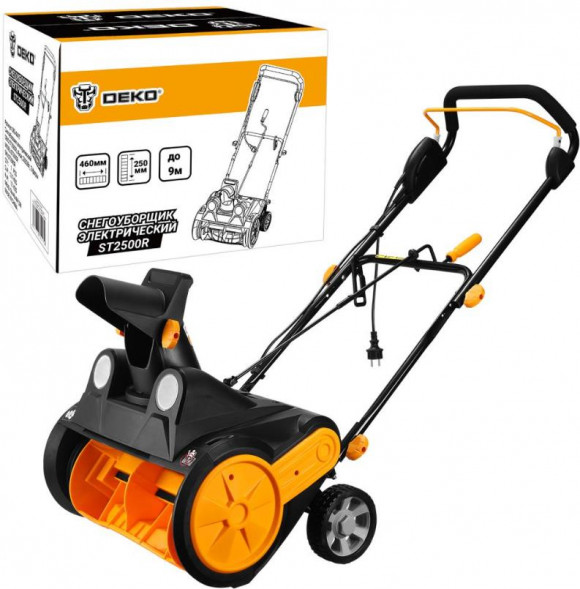 Снегоуборщик электрический DEKO ST2500R, 46см, 2500Вт, 2 фары 083-4447