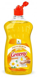 Средство для мытья посуды CLEAN&amp;GREEN CG8154 Greeny Light 500 мл. Ромашка