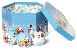 Набор ёлочных шаров WINTER GLADE Набор ёлочных шаров папье-маше, 14 шт. 7514G080