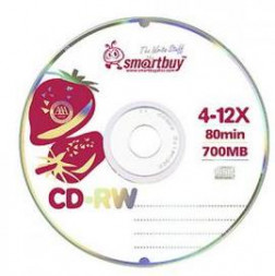 Оптический диск SMARTBUY (SB000039) CD-RW 80MIN 4-12X CB-25