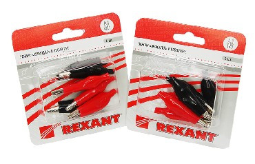 Зажим REXANT (16-0003-06) зажим крокодил 56 мм в изоляторе 6шт БЛИСТЕР
