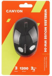 Мышь беспроводная CANYON MW-04 черный (CNSCMSW04B)