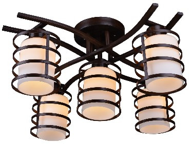 Светильник потолочный ESCADA 072/5PL потолочный, венге/хром