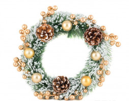 Декор. елочки и рождеств. венки ВОЛШЕБНАЯ СТРАНА Венок Новогодний SYCB17-187 25 см 102011