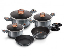 Набор из нержавеющей стали BERLINGER HAUS BH-6020 Moonlight Edition Набор посуды 10 пр