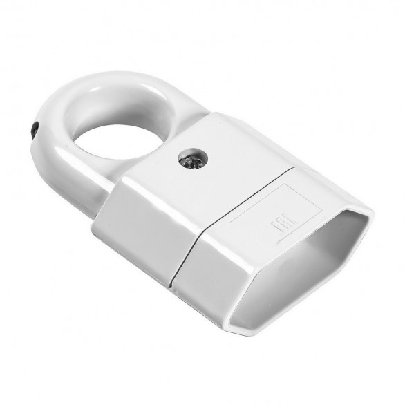 розетка SMARTBUY (SBE-2.5-S10-w) Штепсельное гнездо Smartbuy, под плоскую вилку с кольцом