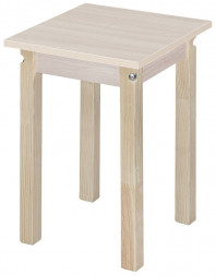 Табурет ЭЛЕГИЯ Табурет ПН ЛДСП (Бесцветный (Лак),Ясень шимо светлый)