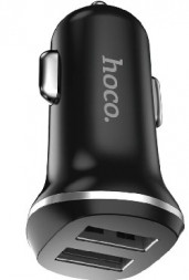 Автомобильное зарядное устройство HOCO (6957531040125) Z1 АЗУ 2USB 2.1A для LIGHTNING 8-PIN черный