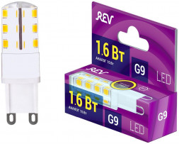 Лампа светодиодная REV 32439 3 JCD6Вт G9 3000K