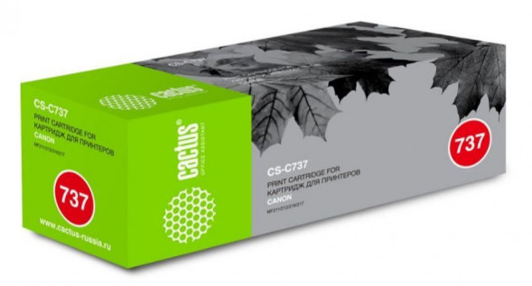 Картридж CACTUS CS-C737 черный (2400 стр) - для CANON/ MF 210/211/212/216/217/220