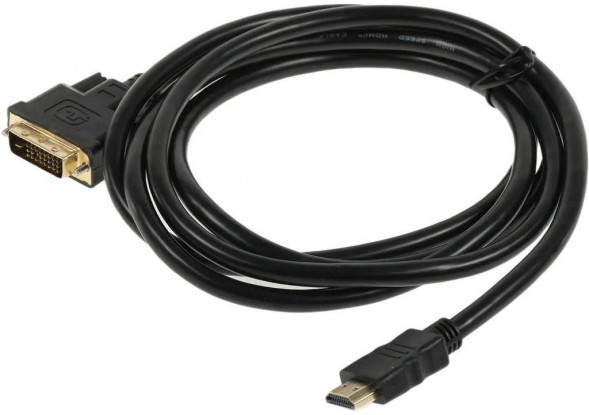 NONAME Кабель DVI HDMI (m) (прямой) - DVI-D (m) (прямой), 2м, черный