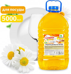 CLEAN&amp;AMP;GREEN Средство для мытья посуды &quot;Greeny&quot; Light &quot;Ромашка&quot; 5 л. Clean&amp;Green CG8169