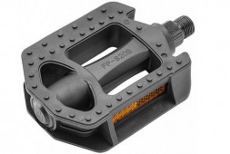 Педали STELS Педали FP-820B, ось 9/16" со светоотражателями, пластиковые чёрные 360126 KU118286