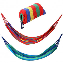 Гамак РУССО ТУРИСТО Гамак 200х80см, хлопок, полиэстер, полосатый, до 100кг, 2 цвета 121-019