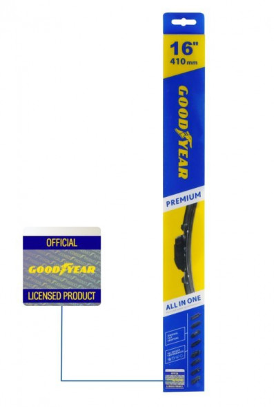 Щетка стеклоочистителя GOODYEAR GY000436 бескаркасная PREMIUM 16&#039;&#039;/41 CM