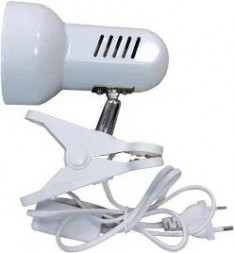 Светильник на прищепке ECOLA APF7GREAY base E27 Белый белый