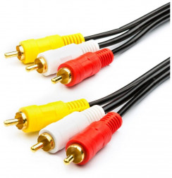 Кабель TV/AV GEPLINK (AT1004) 3RCA-3RCA 3.0 m (5)