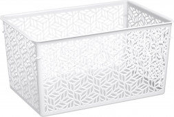 Корзинка HOMVER Linden универсальная 6,7л, 290х190х150мм (белый) 221313429/01 HOMVER Linden универсальная 6,7л, 290х190х150мм (белый) 221313429/01