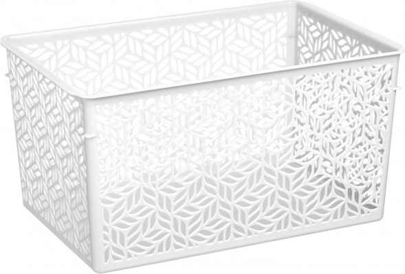 Корзинка HOMVER Linden универсальная 6,7л, 290х190х150мм (белый) 221313429/01 HOMVER Linden универсальная 6,7л, 290х190х150мм (белый) 221313429/01