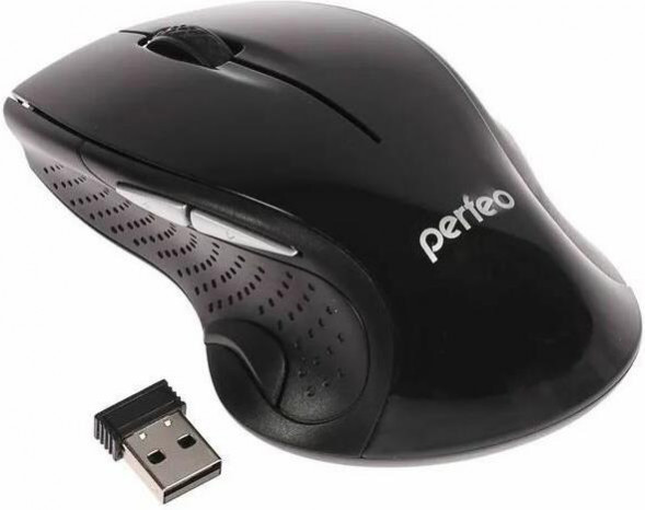 Мышь беспроводная PERFEO мышь беспров., оптич. &quot;TANGO&quot;, 3 кн, DPI 1000, USB, чёрн. (PF-526-B)