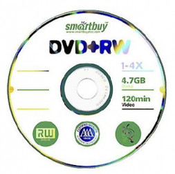 Оптический диск SMARTBUY (SB000133) DVD+RW 4, 7GB 4X CB-50