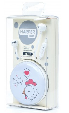 Наушники-гарнитура HARPER KIDS HK-39 white