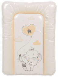 матрас для пеленания POLINI Матрас для пеленания Polini kids Слоник на комод, 70х50 см, макиато (1уп)