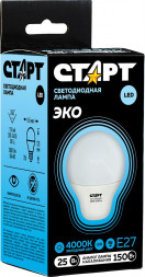 Светодиодная лампа СТАРТ (465) LEDGLSE27 25W 40 WS 10/101 черный