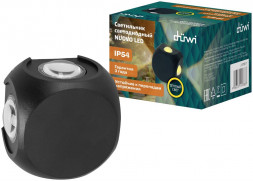 Светильник настенный накладной DUWI 24788 7 NUOVO LED 4Вт 3000К термостойкий пластик черный
