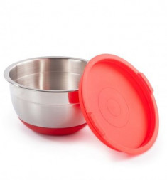 Миска ATTRIBUTE ASS018R Миска с крышкой MIX красная 1.4л