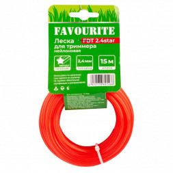 Леска для триммера FAVOURITE FBT 2.4star нейлоновая 2,4мм