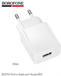 СЗУ BOROFONE (6941991122569) BAS71A 1USB 2.1A White