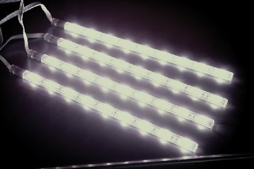Светодиодная лампа NEON-NIGHT (235-059) ДОЖДЬ (занавес) 2,5X2 м, прозрачный ПВХ, 300 LED МУЛЬТИКОЛОР IP20, не соединяются