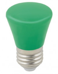 Лампа декоративная светодиодная VOLPE (UL-00005640) LED-D45-1W/GREEN/E27/FR/С BELL