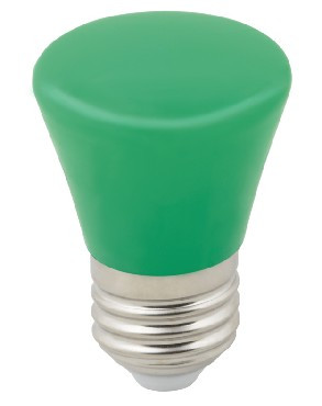 Лампа декоративная светодиодная VOLPE (UL-00005640) LED-D45-1W/GREEN/E27/FR/С BELL