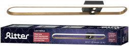 Люстра потолочная RITTER 51601 3 LANTERNA 64Вт/2700K/4000K/6400K металл/алюминий, золото/черный