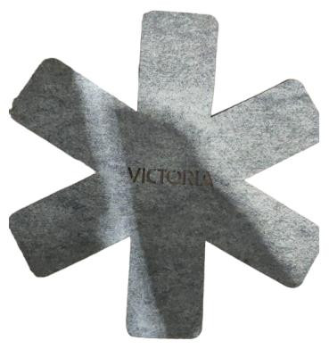 Прихватка VICTORIA подставка-прихватка серая фигурная