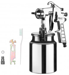 Краскопульт пневматический DEKO DKSG1L (1000 мл, металл) с нижним бачком 018-0927