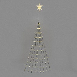 Гирлянда NEON-NIGHT (315-896) Гирлянда светодиодная из росы с верхушкой на елку 9 нитей х 2м, 200LED, эффект водопада, теплый белый цвет, 230В