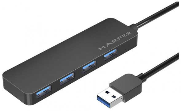USB ХАБЫ HARPER HUB-04M Black
