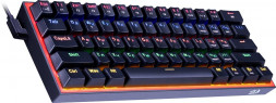 Клавиатура REDRAGON (72594) Механическая клавиатура Fizz RU,Rainbow,красные свитчи