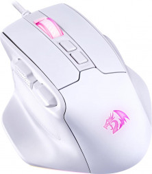 Мышь REDRAGON (71861) Bullseye белый,RGB,7кн,12400dpi белый