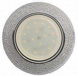 Светильник встраиваемый светодиодный СПУТНИК GX53 DECOR CH прозрачный/хром