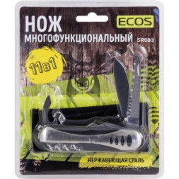 Нож многофункциональный ЭКОС Нож многофункциональный т.м. ECOS SR083 12 в 1 металлик 325131