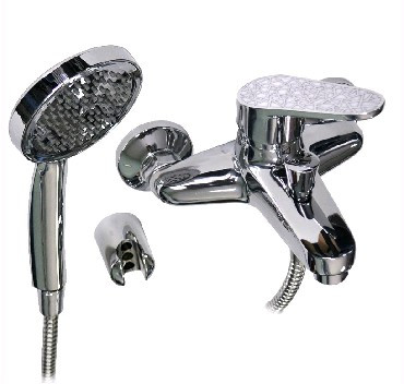 Смеситель для ванны BRIMIX 3210 Смеситель в ванную шаровый короткий нос ручка с белой мозаикой