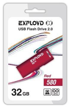 USB флэш-накопитель EXPLOYD 32GB-580-красный
