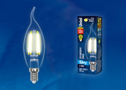 Лампочки светодиодные UNIEL (UL-00005903) LED-CW35-13W/3000K/E14/CL PLS02WH
