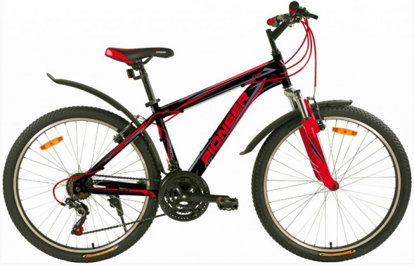 Велосипед PIONEER CITY 26&quot;/18&quot; black-red-gray
