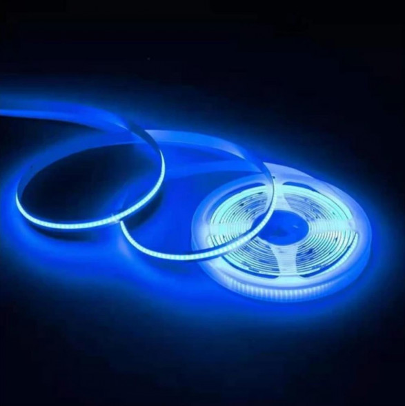 Светодиодная лента на катушке ECOLA P2CB14ESB LED strip PRO 14W/m 24V IP20 10mm COB 512Led/m Blue светодиодная лента на катушке 5м. синий